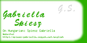 gabriella spiesz business card